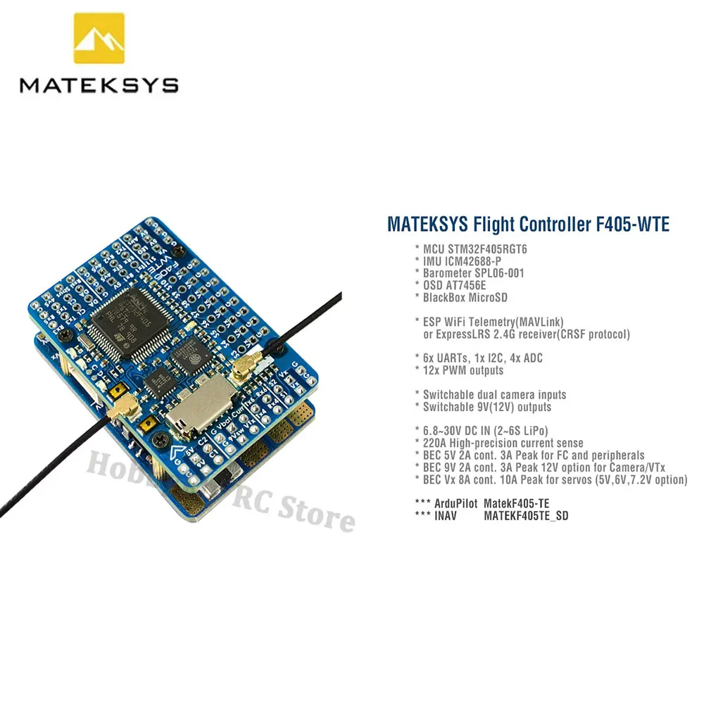 وحدة تحكم طيران ماتيك MATEKSYS - مراجعة Mateksys Flight Controller F405 Wte وسعره