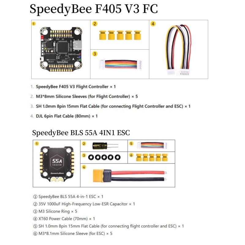 مجموعة SpeedyBee F4 F405 V4 55 - مراجعة Speedybee F405 V4 Bls 55A Stack وسعره